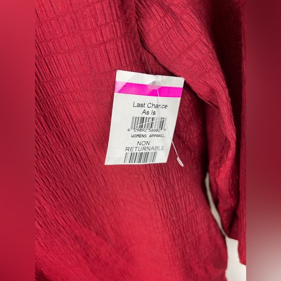 Steve Madden Ruston Textured Long Sleeve Shift Red Minidress Size XS NWT - Picture 9 of 12